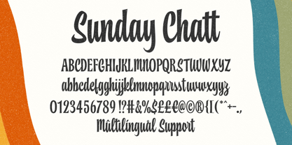 Sunday Chatt Font Poster 9