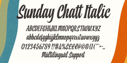 Sunday Chatt Font Poster 10