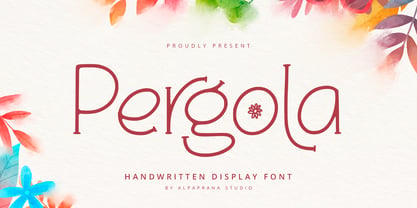 Pergola Font Poster 1