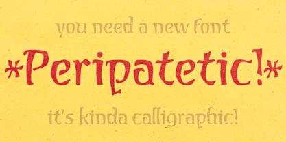 MYS Peripatetic Font Poster 1