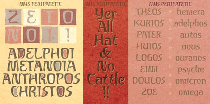 MYS Peripatetic Font Poster 4