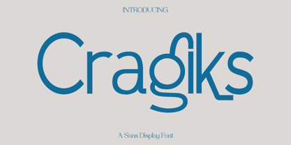 Cragiks Font Poster 1