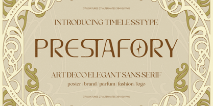 Prestafory Font Poster 1