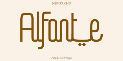 Alfonte Font Poster 1