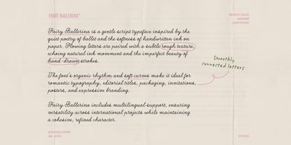 Fairy Ballerina Font Poster 3