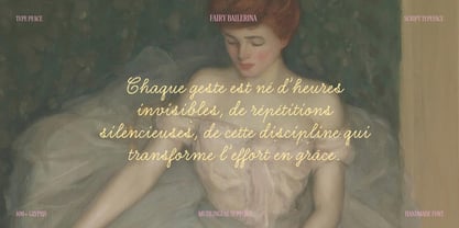 Fairy Ballerina Font Poster 4