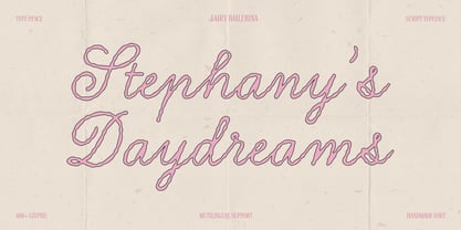 Fairy Ballerina Font Poster 9