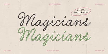Fairy Ballerina Font Poster 8
