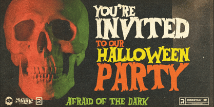 Afraid Of The Dark Font Poster 3