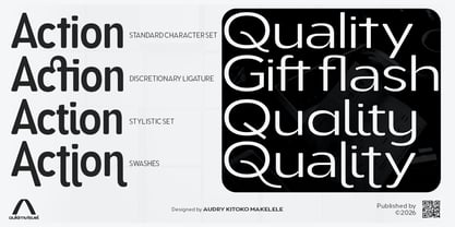 Aukim II Rounded Font Poster 6