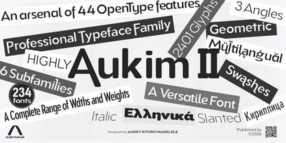 Aukim II Rounded Font Poster 1