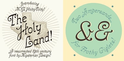 Hoity Toity Font Poster 5