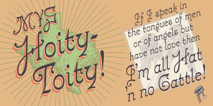Hoity Toity Font Poster 1