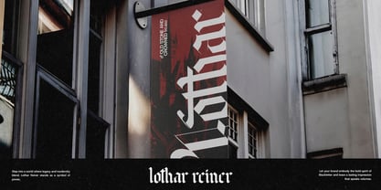 Lothar Reiner Font Poster 12