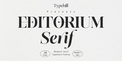 Editorium Serif Font Poster 1