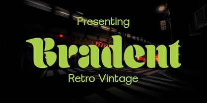 Bradent Font Poster 1