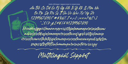Hello Whisper Font Poster 15