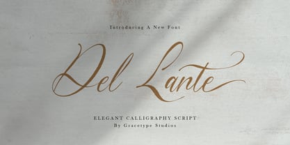 Del Lante Font Poster 1