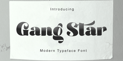 Gang Star Font Poster 1
