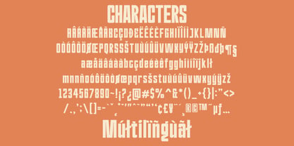 Mugend Condensed Display Font Poster 13