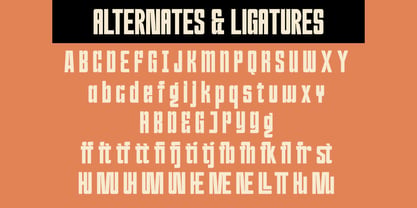 Mugend Condensed Display Font Poster 12