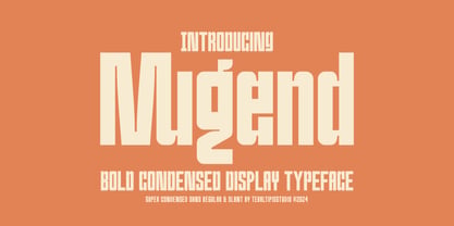 Mugend Condensed Display Font Poster 1