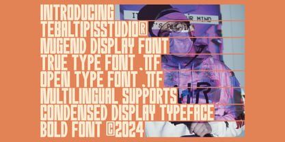 Mugend Condensed Display Font Poster 4