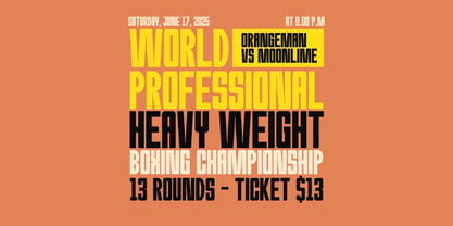 Mugend Condensed Display Font Poster 6