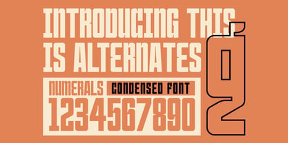 Mugend Condensed Display Font Poster 3