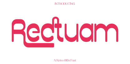 Rectuam Font Poster 1