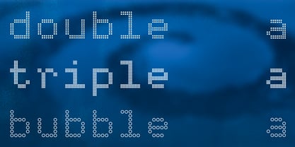 Dot Matrix Mono VP Font Poster 4