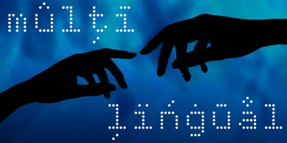 Dot Matrix Mono VP Font Poster 3