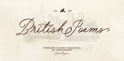 British Poems Font Poster 1