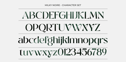 Milky Noire Font Poster 14