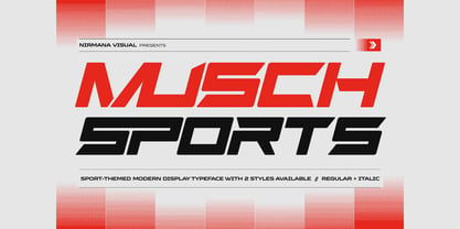 Musch Sports Font Poster 1