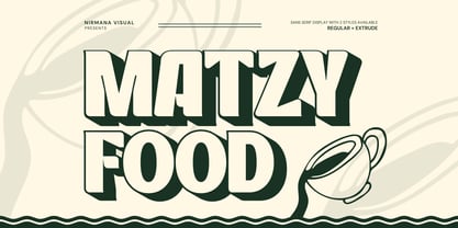 Matzy Food Font Poster 1