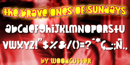 The Brave Ones Of Sundays Font Poster 4