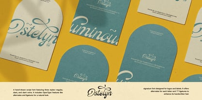 Ostelyn Font Poster 13
