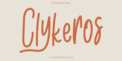 Clykeros Font Poster 1