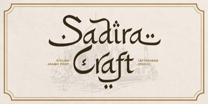 Sadira Craft Font Poster 1