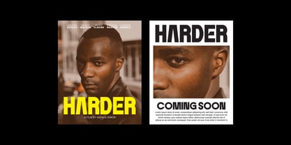 Emand Condensed Slant Display Font Poster 2
