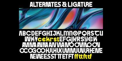 Emand Condensed Slant Display Font Poster 9