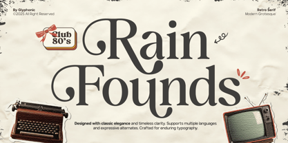 GC Rain Founds Font Poster 1