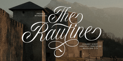 The Rautine Font Poster 1