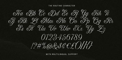 The Rautine Font Poster 8
