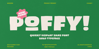 Poffy Font Poster 1
