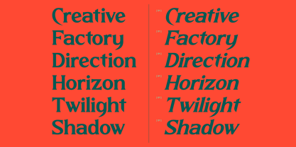 Nighttmer Horizon Font Poster 5