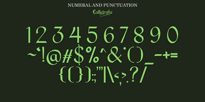Calligrafia artistic Font Poster 8