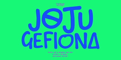 MC Joju Gefiona Font Poster 1