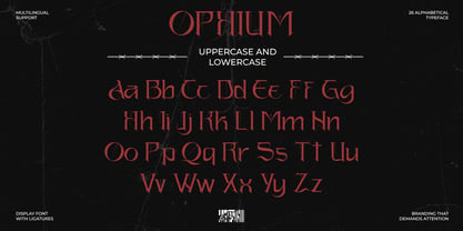 Ophium Font Poster 2